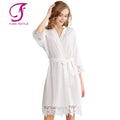 FUNG 3028 Lace Robe for Bridal Night 100 Cotton