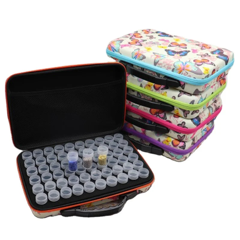 60 Bottles 5d Diamond Painting Accessories Tools Storage Box Carry Case Diamant Painting Tools Container Bag