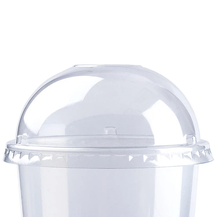 Disposable Cover Clear Drink Plastic Cups Dome Lids
