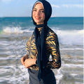 2024 New Design Modest Swimwear Wholesale High Quality Muslim Swimsuit Hijab Borkini Conservative Islamic Women 100% Polyester