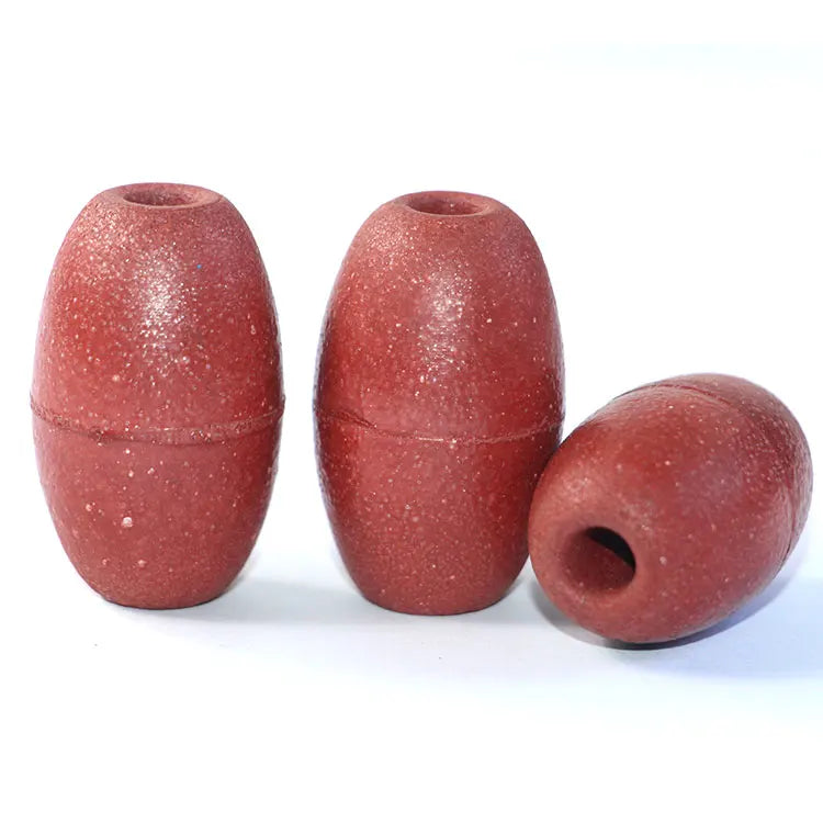China Float Manufacturer Various Sizes Small Oval PVC Perforated Fishing Net Floats