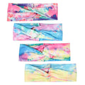 Wholesale New Arrival Women Wide Tie-Dye Headbands Elastic Sports Hairbands Girls Makeup Headband