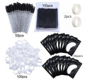 Eyelash Extension Set Kit lava Beauty Heart Shape Glue Ring Micro Lash Mascara Wand Tape Eye Pad Mini Fake Lash Brushes Tools