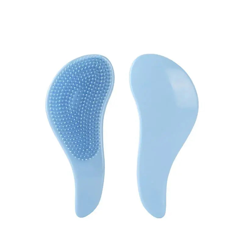 Gmagic Anti Static Macron Color Private Label Portable Head Scalp Massage Silicone Shampoo Plastic Detangler Hairbrush