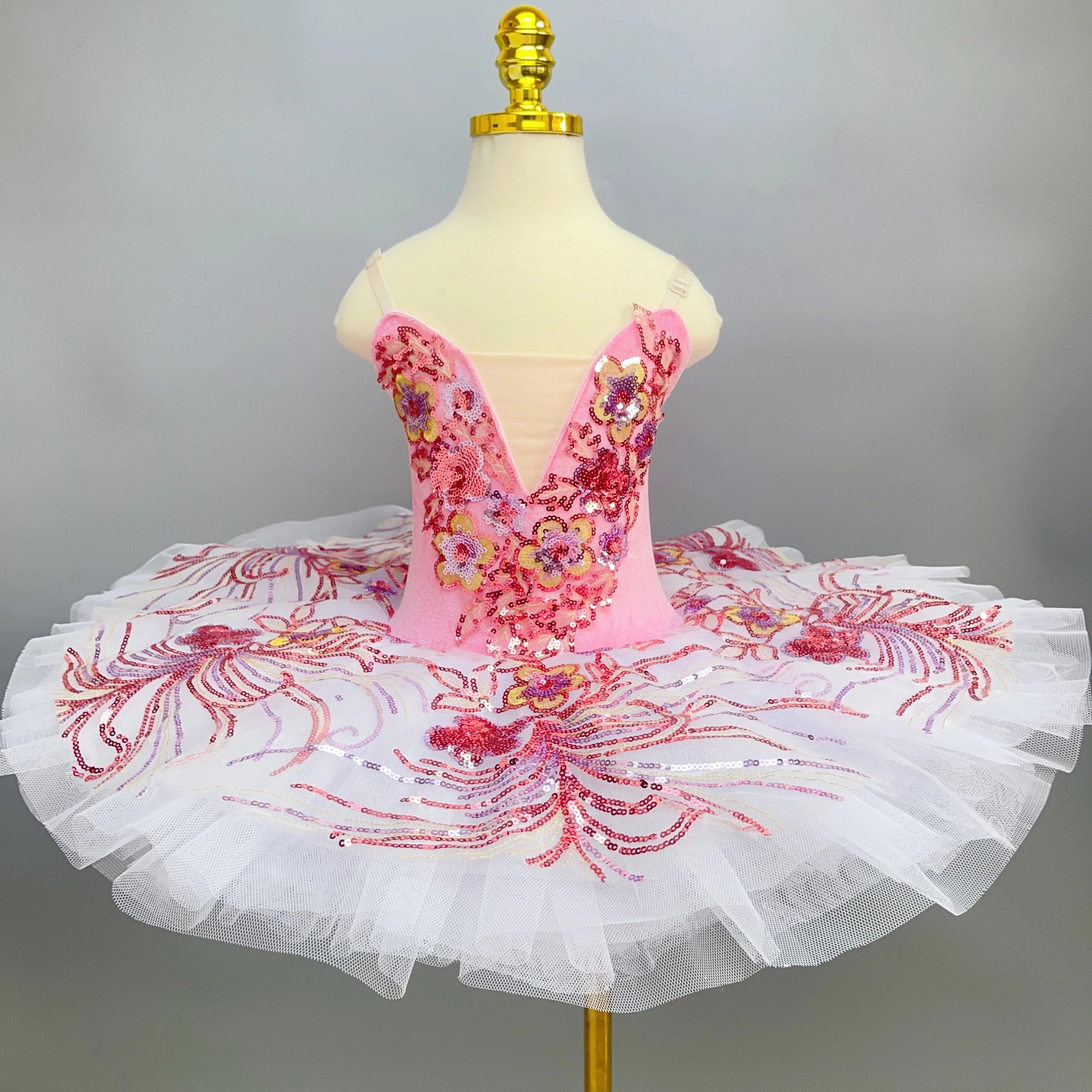 Girls' Ballet Dress Performance Children's Professional Swan Lake Bluebird Variations TUTU
