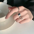 Three-piece Ring Hip-hop Opening Adjustable Retro Ring