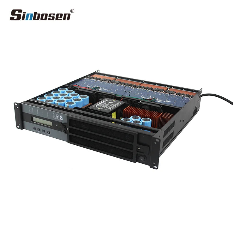 LA8 Audio  Sound Equipment Amplifiers Speaker 4 Channel 1000w Dj DSP Professional Power Amplifier