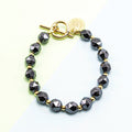 Gemstone Beaded Bracelet Hematite Beads Bracelet Bangles for Women