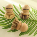 Octopus Shape Sisal Household Degradable Dish Cleaning Scourer Brush Custom Logo Kitchen Pot Pans Bowl Beech Wood
