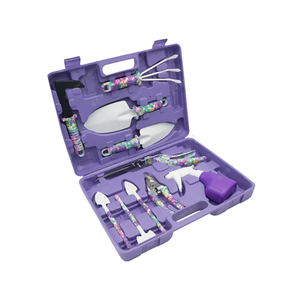 Purple Gardening Tools Set for Women 11 Pcs