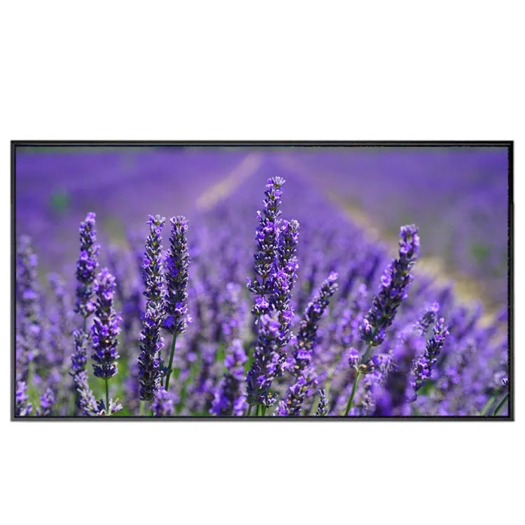 China Foshan Manufacturer Purple Lavender Scenery Painting 3D Canvas Painting Unstretched Canvas Art Flower Designs