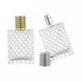Wholesale 100mL Glass Perfume Spray Bottle Flat square Perfume Bottle Luxury High-end Perfume Empty Bottle