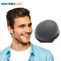 French Lace Front N6 Poly PU Hairpiece for Men European Toupee with Natural Color Mens Wig Mens Toupee Human Hair Prosthesis