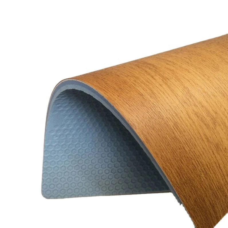 USA Indoor Adhesive Linoleum Vinyl Wood Sports PVC Flooring Roll 4.5mm Gym School Office Basketball Court Carpet Pvc Floor Mat
