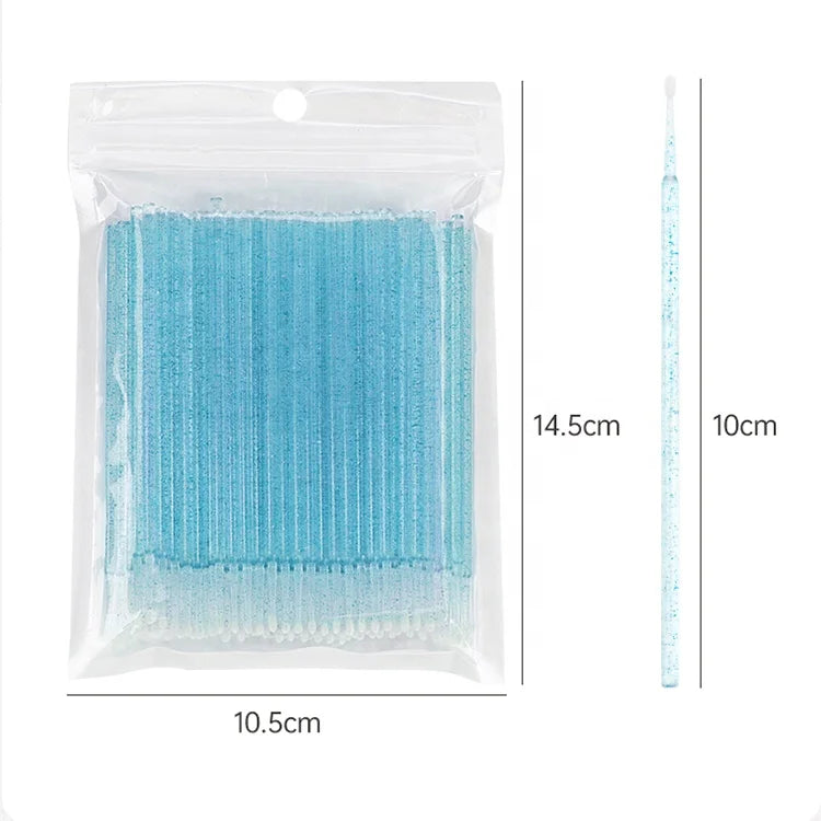 Eyelash Extension Disposable Micro Applicator Micro Swabs Lash Brush for Makeup