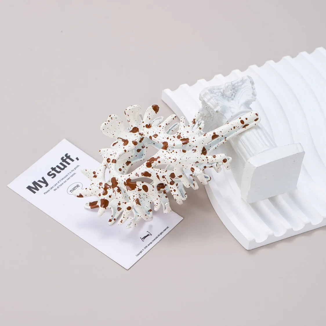 Wholesale Coral-Shaped Hair Claws Elegant Hairpin for Women Plastic Ocean Clips Accessory Hair Claw Clip
