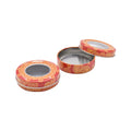 Round Saffron Packaging Can Metal Tin Box