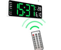 13inch Hot Selling Wall Alarm Clock with  Two Alarm  Temperature  Date and 12/24H