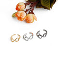 Stocked Glasses Gold Silver Gunmetal Plated Metal Ring Custom Design