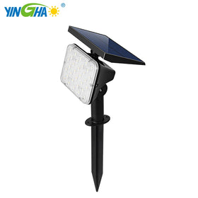 Outdoor 2-in-1 Solar Spot Lights Lawn Step Walkway Garden Colored Adjustable LED IP65 Waterproof Security Tree Spotlights