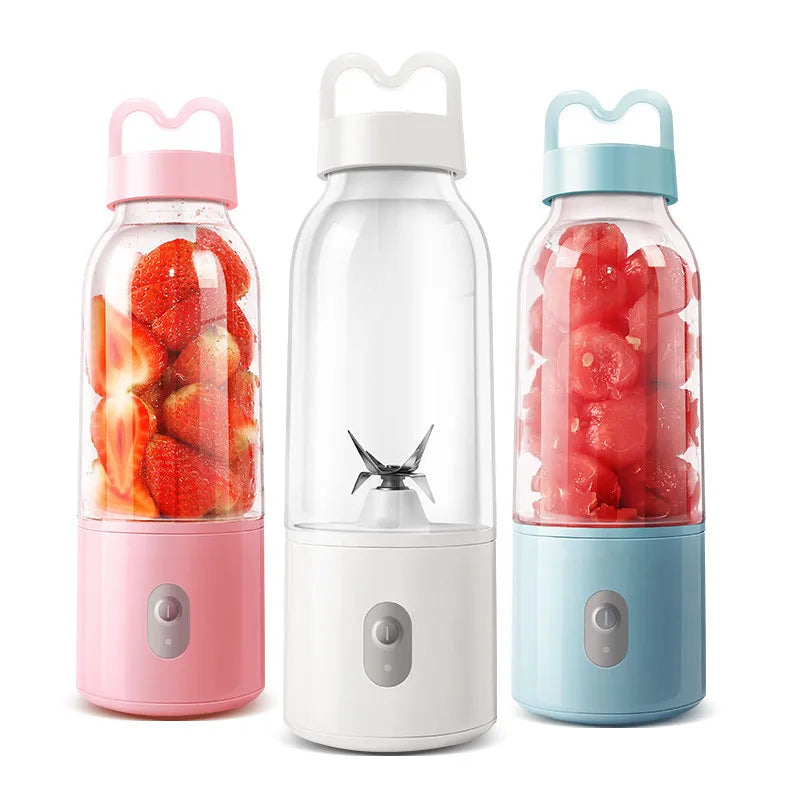 Home Use Protein Shakes Fruit Mini Mixer Rechargeable Fruit Juicer Juicer Blender Usb Plastic White Stainless Steel Kingstar
