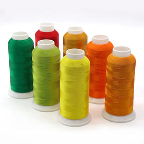 Wholesale 100% Polyester Embroidery Thread High Strength 120D/2 5000M Sewing Yarn High Tenacity for Computer Embroidery