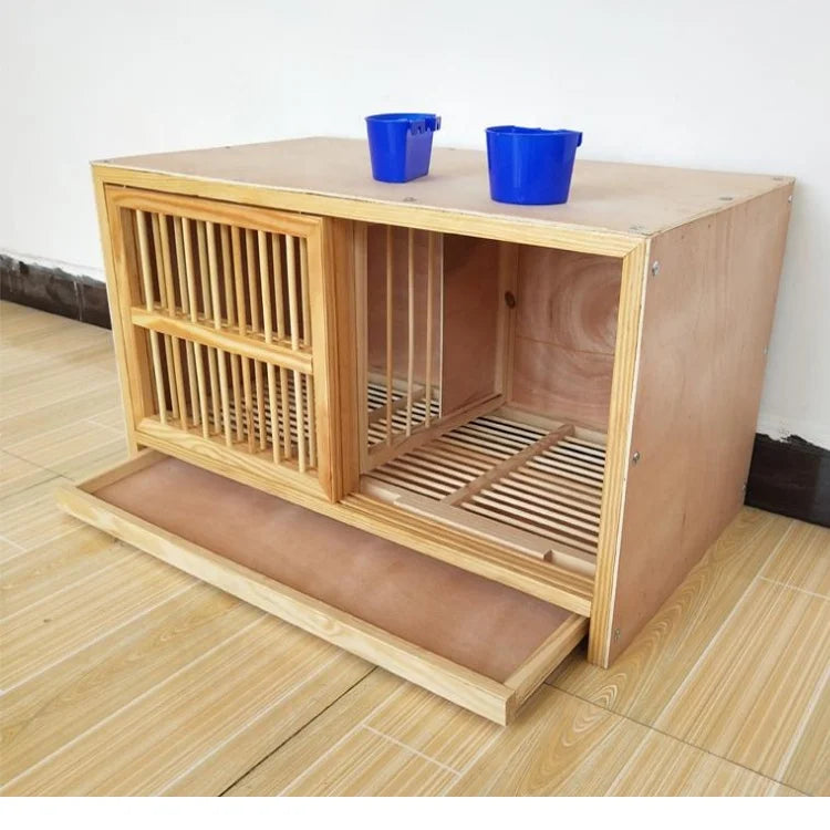 Top Selling 2024 Pigeon Breeder Cage Partision Pigeon Cage Wooden Wood-Pigeons-Cages-For-Sale