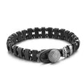 New Fashion Jewelry Vintage Rosewood Stainless Steel Bracelet for Men