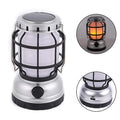 LED Camping Lantern USB Solar Rechargeable IP54 Waterproof Power Bank Flashlight 3*COB LED Dimmable 5000K Daylight Emergency Use