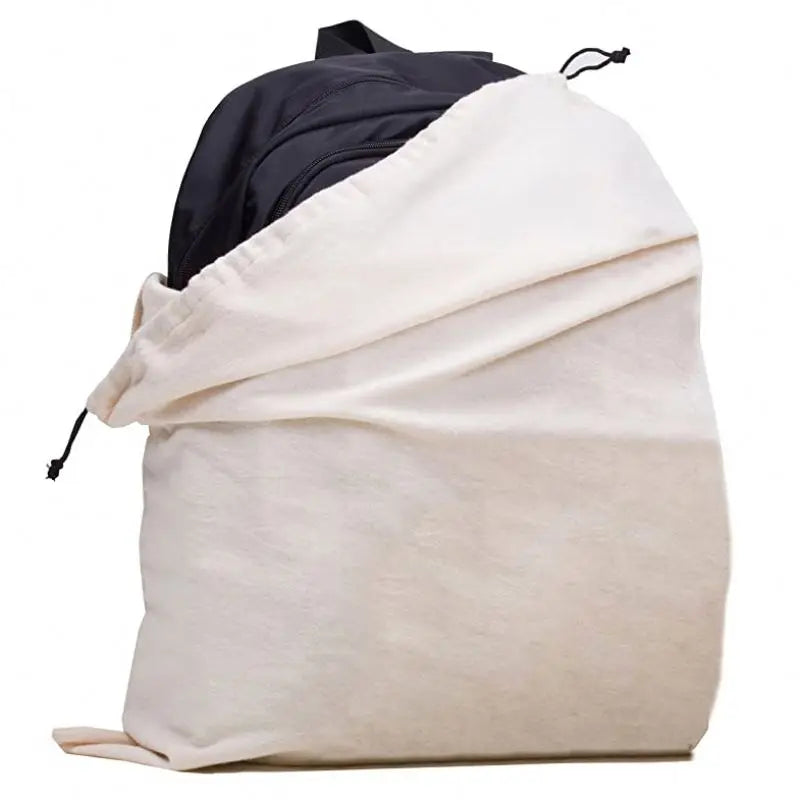 New Design Christmas Tote Sublimation Logo Printing Printed Packing Linen Pouch Bag Drawstring