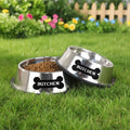 Ikitchen Wholesale Custom Logo Dog Water Bowl Dog Cat Food Bowl Stainless Steel Dog Bowl With Non-Slip