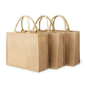 Wholesale Cheap Custom Logo Printed Eco Recycle Natural Foldable Handheld Waterproof Jute Shopping-eco Tote Bag