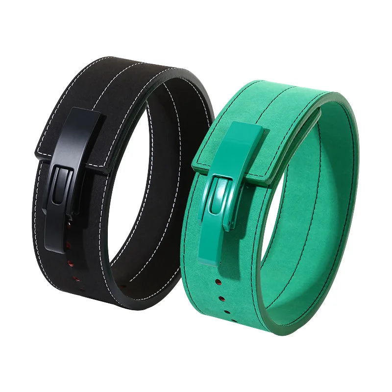 Waist Support Gym Fitness Power Workout Weight Lifting Belt Factory Customized Cow Leather Powerlifting Lever Belts