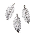 Charms Tree Leaf 31x12mm Tibetan Silver Color Pendants Antique Jewelry Making DIY Handmade Craft