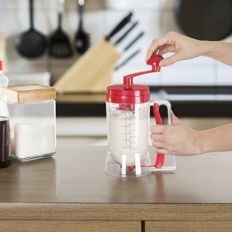 Home Food Gadget Machine Handheld Waffles Muffin Mix Crepes Cupcake Measuring Cake Dough Mixer and Pancake Batter Dispenser