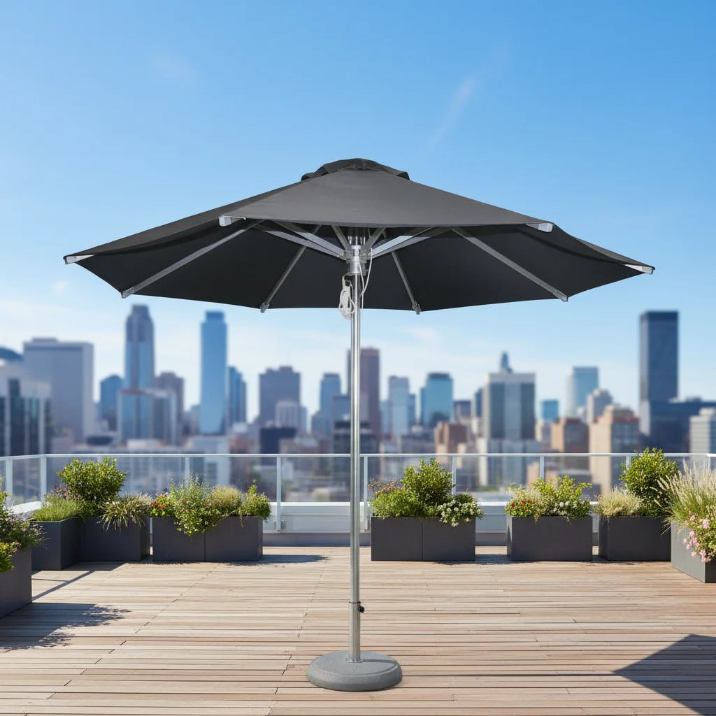 Strong Aluminum Chinese Style Outdoor Umbrella Frame 3m Parasol in Many Colors for Hotel & Park Use