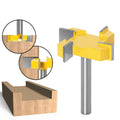 8mm Shank 4 Edge T Type Slotting Cutter Woodworking Tool Router Bits for Wood Industrial Grade Milling Cutter Slotting
