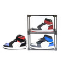 Wholesale Eco-Friendly Front-Facing Visibility Interlocking Stackable Easy to Assemble Foldable Clear Plastic Shoe Box