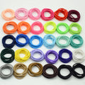 29colors 4mm Seamless Elastic Hair Bands Ponytail Holders Rope Elasticity Plain Base Hair Ties for Girl DIY Hair Accessories