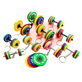 Wsnbwye Color Rubber Bumper Plate llaveros Anime Sublimation DIY CHAVEIRO Bumper Plates Pounds Key Chain