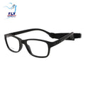 DOISYER Unisex Optical UV Glasses for Little Kids Custom Logo Screen Eyeglasses with Strap Printed Pattern