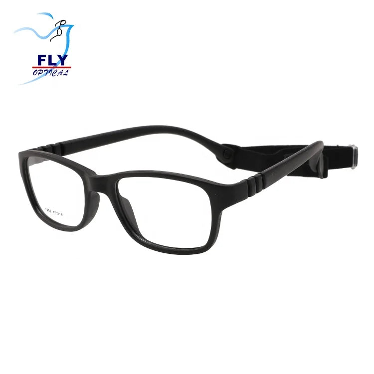 DOISYER Unisex Optical UV Glasses for Little Kids Custom Logo Screen Eyeglasses with Strap Printed Pattern