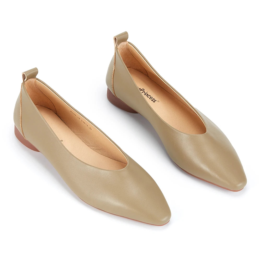 Summer New Style Lightweight Full-Grain Pure Leather Casual Flat Shoes Perfect Fit Commuter Low-Heeled Loafers Soft Custom Logo