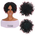 Synthetic Hair Machine Hollow African Dreadlocks Toupee Dreadlocks Wigs for Men Toupee Short Curly Wigs