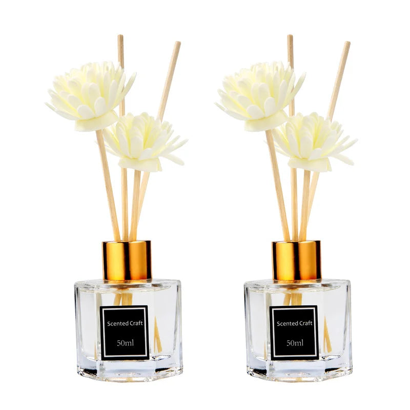 50ML 100ML Reed Diffuser Aromatherapy Glass Bottle and Scented Oil Fragancia Difusor Perfume Bottle