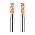 Tungsten Steel End Mill  55 Degree Integral Carbide Coated Milling Cutter Flat Head Straight Shank  2/4 Edge Cnc Cutting Tool