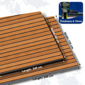 XYF Customized Dark Brown Faked Teak Sheet 3M Adhesive Non-Slip Sea Deck EVA Foam Boat Floor Modern Design for Outdoor Use