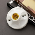 Smart Bulb Socket Holder Sound Control Light Sensor Base E27 White Switched Lamp Holders