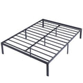 ZHONGYI Metal Iron Twin Bed Frame Platform With Reinforced Cage Adjustable Classic Durable Modern Design for Bedroom Dormitory