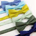 Classical Solid Fashion Bowties Groom Men Colorful Striped Cravat Grid Male Marriage Butterfly Wedding Bow Ties